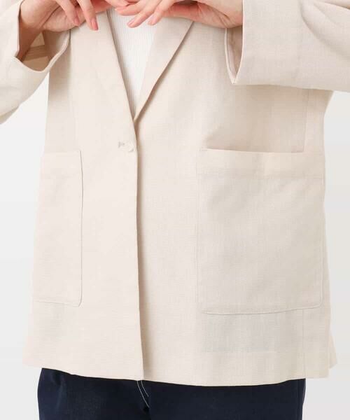 MK MICHEL KLEIN / エムケーミッシェルクラン テーラードジャケット | カラミメッシュシアージャケット/洗える | 詳細24