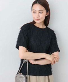 MK MICHEL KLEIN / エムケーミッシェルクラン カットソー | チュールテープカットソー/洗える