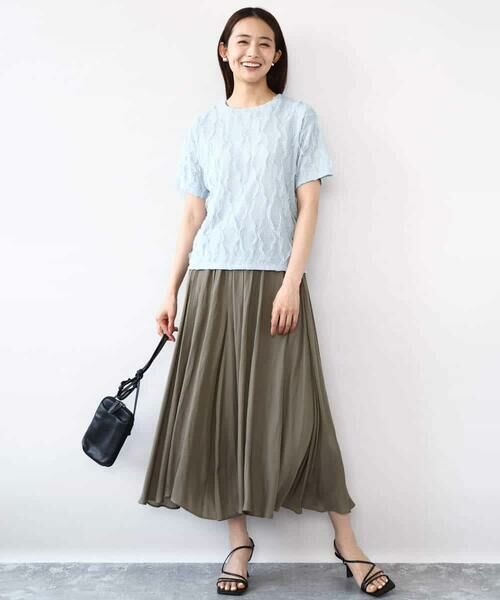 MK MICHEL KLEIN / エムケーミッシェルクラン カットソー | チュールテープカットソー/洗える | 詳細10