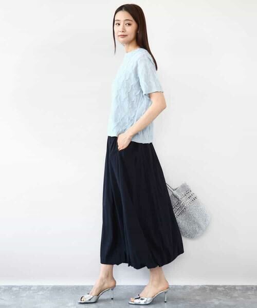 MK MICHEL KLEIN / エムケーミッシェルクラン カットソー | チュールテープカットソー/洗える | 詳細14