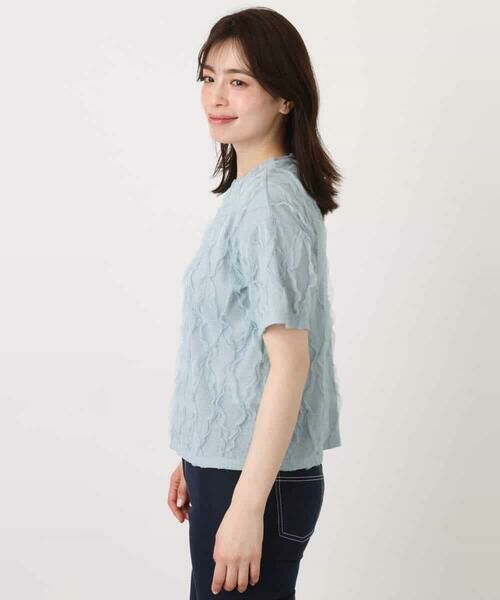 MK MICHEL KLEIN / エムケーミッシェルクラン カットソー | チュールテープカットソー/洗える | 詳細16