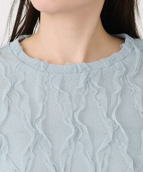 MK MICHEL KLEIN / エムケーミッシェルクラン カットソー | チュールテープカットソー/洗える | 詳細18