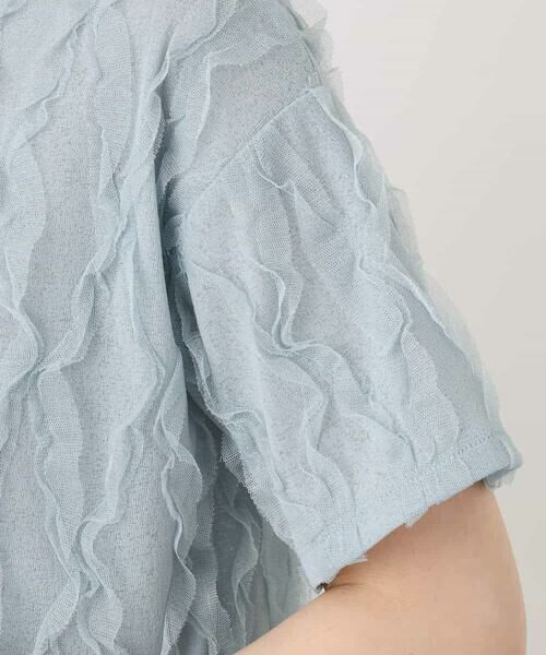 MK MICHEL KLEIN / エムケーミッシェルクラン カットソー | チュールテープカットソー/洗える | 詳細19