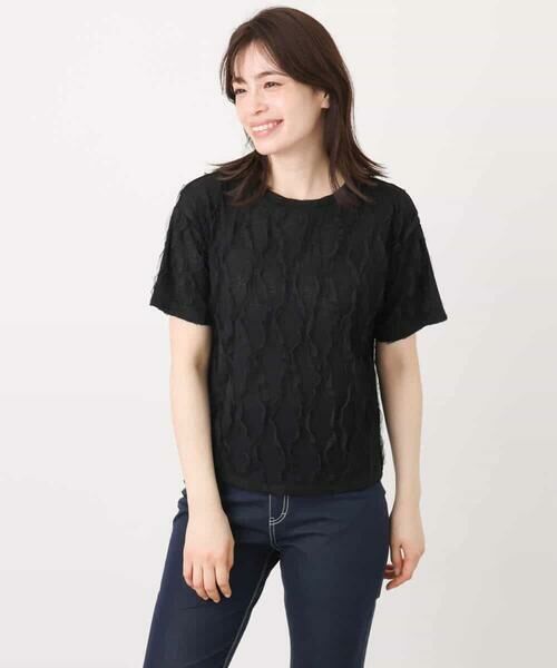 MK MICHEL KLEIN / エムケーミッシェルクラン カットソー | チュールテープカットソー/洗える | 詳細24