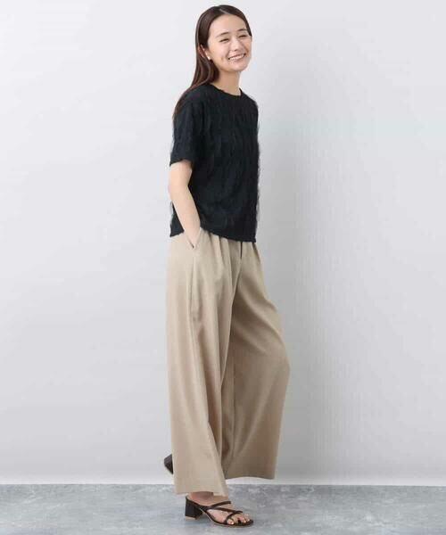 MK MICHEL KLEIN / エムケーミッシェルクラン カットソー | チュールテープカットソー/洗える | 詳細7