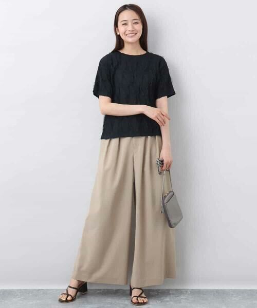 MK MICHEL KLEIN / エムケーミッシェルクラン カットソー | チュールテープカットソー/洗える | 詳細8