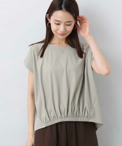 MK MICHEL KLEIN / エムケーミッシェルクラン カットソー | フレンチスリーブジャージーカットソー/接触冷感/速乾/洗える