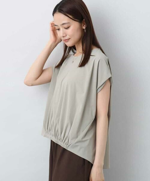 MK MICHEL KLEIN / エムケーミッシェルクラン カットソー | フレンチスリーブジャージーカットソー/接触冷感/速乾/洗える | 詳細16