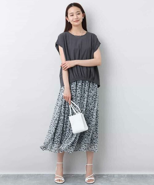 MK MICHEL KLEIN / エムケーミッシェルクラン カットソー | フレンチスリーブジャージーカットソー/接触冷感/速乾/洗える | 詳細6