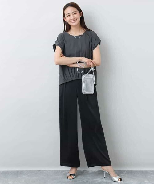 MK MICHEL KLEIN / エムケーミッシェルクラン カットソー | フレンチスリーブジャージーカットソー/接触冷感/速乾/洗える | 詳細9