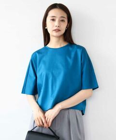 MK MICHEL KLEIN / エムケーミッシェルクラン カットソー | クロップド丈ドルマンスリーブカットソー/接触冷感/洗える