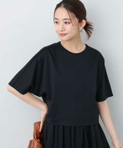 MK MICHEL KLEIN / エムケーミッシェルクラン カットソー | クロップド丈ドルマンスリーブカットソー/接触冷感/洗える