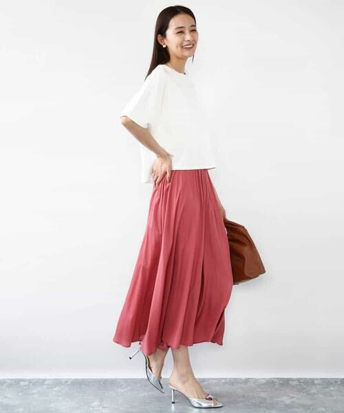 MK MICHEL KLEIN / エムケーミッシェルクラン カットソー | クロップド丈ドルマンスリーブカットソー/接触冷感/洗える | 詳細12