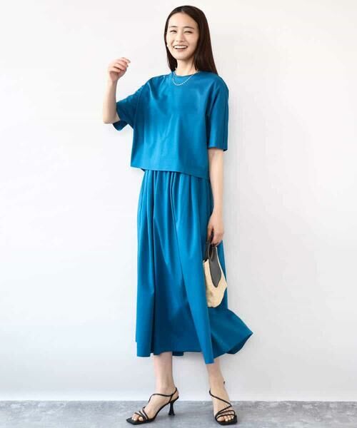 MK MICHEL KLEIN / エムケーミッシェルクラン カットソー | クロップド丈ドルマンスリーブカットソー/接触冷感/洗える | 詳細16