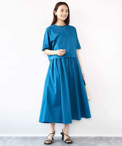 MK MICHEL KLEIN / エムケーミッシェルクラン カットソー | クロップド丈ドルマンスリーブカットソー/接触冷感/洗える | 詳細17