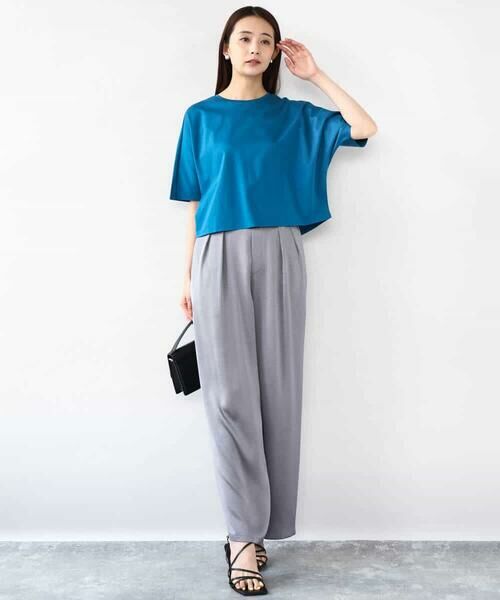 MK MICHEL KLEIN / エムケーミッシェルクラン カットソー | クロップド丈ドルマンスリーブカットソー/接触冷感/洗える | 詳細19