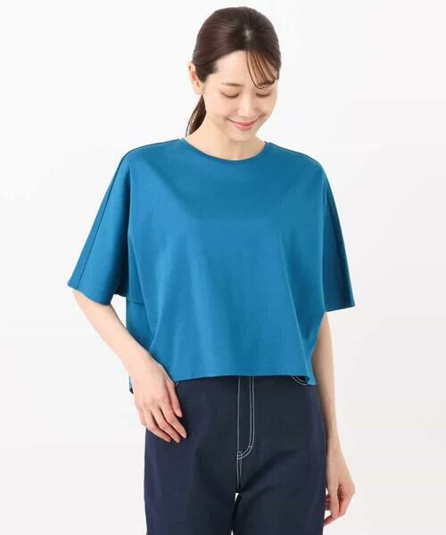 MK MICHEL KLEIN / エムケーミッシェルクラン カットソー | クロップド丈ドルマンスリーブカットソー/接触冷感/洗える | 詳細22