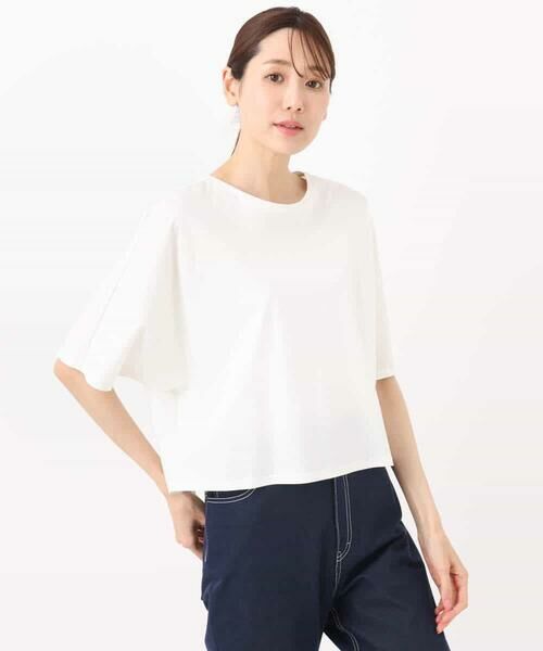 MK MICHEL KLEIN / エムケーミッシェルクラン カットソー | クロップド丈ドルマンスリーブカットソー/接触冷感/洗える | 詳細30
