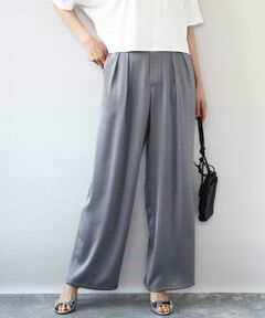 MK MICHEL KLEIN / エムケーミッシェルクラン その他パンツ | 2タックワイドパンツ/洗える