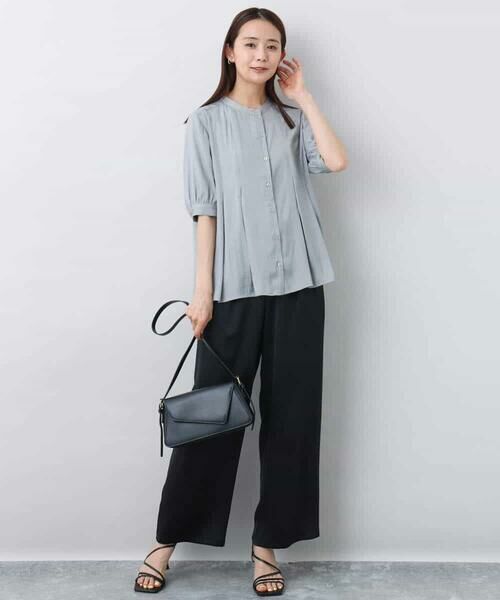 MK MICHEL KLEIN / エムケーミッシェルクラン その他パンツ | 2タックワイドパンツ/洗える | 詳細11