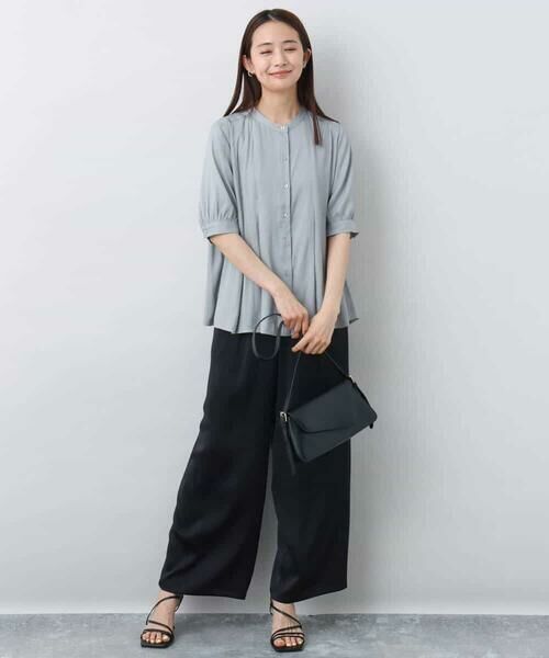 MK MICHEL KLEIN / エムケーミッシェルクラン その他パンツ | 2タックワイドパンツ/洗える | 詳細12