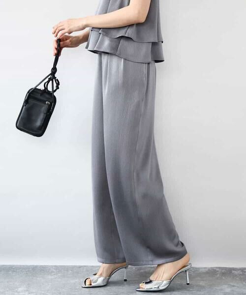 MK MICHEL KLEIN / エムケーミッシェルクラン その他パンツ | 2タックワイドパンツ/洗える | 詳細17