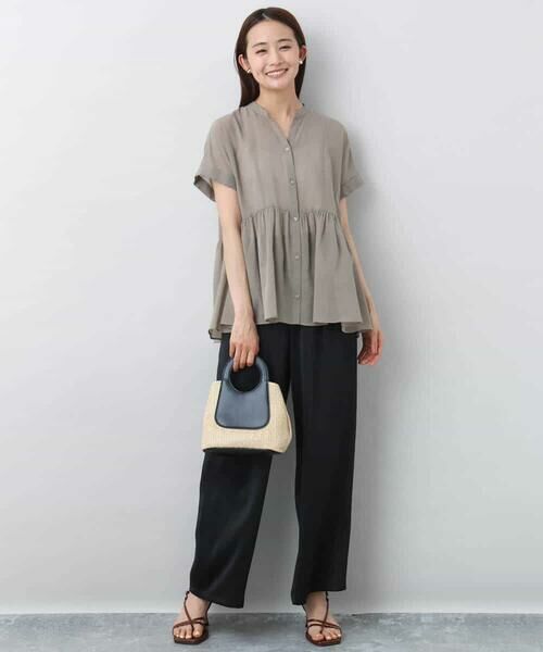 MK MICHEL KLEIN / エムケーミッシェルクラン その他パンツ | 2タックワイドパンツ/洗える | 詳細2