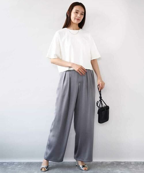 MK MICHEL KLEIN / エムケーミッシェルクラン その他パンツ | 2タックワイドパンツ/洗える | 詳細24