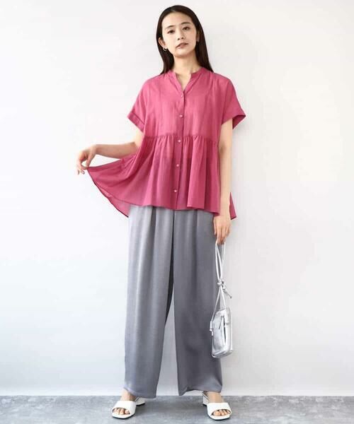 MK MICHEL KLEIN / エムケーミッシェルクラン その他パンツ | 2タックワイドパンツ/洗える | 詳細27