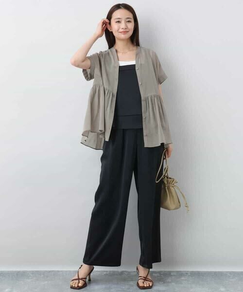 MK MICHEL KLEIN / エムケーミッシェルクラン その他パンツ | 2タックワイドパンツ/洗える | 詳細5