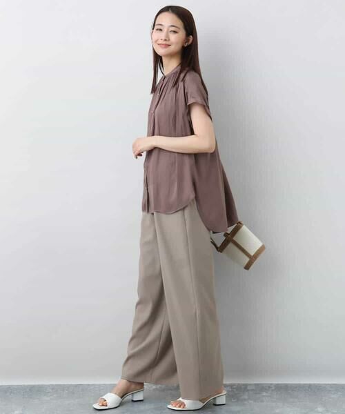 MK MICHEL KLEIN / エムケーミッシェルクラン その他パンツ | リラクシーワイドパンツ/UVカット/接触冷感/洗える | 詳細22