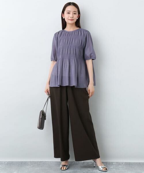 MK MICHEL KLEIN / エムケーミッシェルクラン その他パンツ | リラクシーワイドパンツ/UVカット/接触冷感/洗える | 詳細3