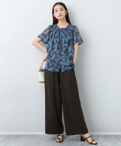 MK MICHEL KLEIN / エムケーミッシェルクラン その他パンツ | リラクシーワイドパンツ/UVカット/接触冷感/洗える | 詳細5