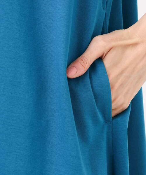MK MICHEL KLEIN / エムケーミッシェルクラン ロング・マキシ丈ワンピース | ランタンスリーブ切替えワンピース/接触冷感/洗える | 詳細12