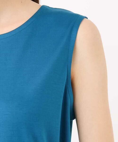 MK MICHEL KLEIN / エムケーミッシェルクラン ロング・マキシ丈ワンピース | ウエスト切り替えノースリーブワンピース/接触冷感/洗える | 詳細22