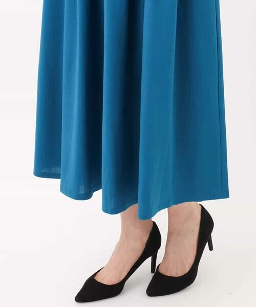 MK MICHEL KLEIN / エムケーミッシェルクラン ロング・マキシ丈ワンピース | ウエスト切り替えノースリーブワンピース/接触冷感/洗える | 詳細24