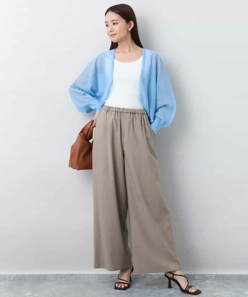 MK MICHEL KLEIN / エムケーミッシェルクラン カーディガン・ボレロ | シアーニットカーディガン/接触冷感/洗える | 詳細10