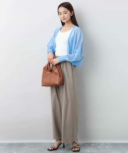 MK MICHEL KLEIN / エムケーミッシェルクラン カーディガン・ボレロ | シアーニットカーディガン/接触冷感/洗える | 詳細11