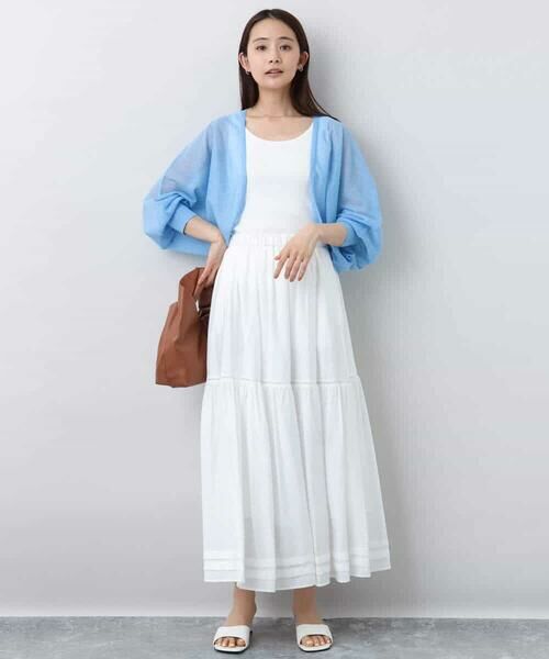 MK MICHEL KLEIN / エムケーミッシェルクラン カーディガン・ボレロ | シアーニットカーディガン/接触冷感/洗える | 詳細14