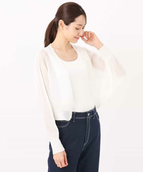 MK MICHEL KLEIN / エムケーミッシェルクラン カーディガン・ボレロ | シアーニットカーディガン/接触冷感/洗える | 詳細28