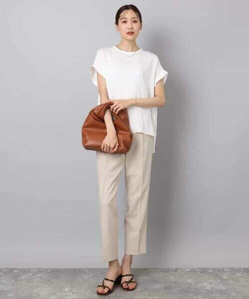 MK MICHEL KLEIN / エムケーミッシェルクラン シャツ・ブラウス | マットサテンTブラウス/接触冷感/洗える | 詳細16