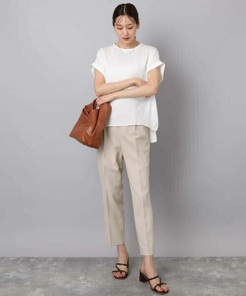 MK MICHEL KLEIN / エムケーミッシェルクラン シャツ・ブラウス | マットサテンTブラウス/接触冷感/洗える | 詳細18