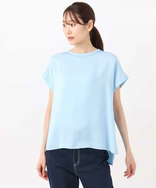 MK MICHEL KLEIN / エムケーミッシェルクラン シャツ・ブラウス | マットサテンTブラウス/接触冷感/洗える | 詳細19