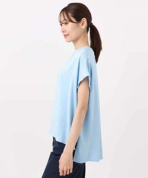 MK MICHEL KLEIN / エムケーミッシェルクラン シャツ・ブラウス | マットサテンTブラウス/接触冷感/洗える | 詳細20