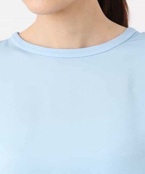 MK MICHEL KLEIN / エムケーミッシェルクラン シャツ・ブラウス | マットサテンTブラウス/接触冷感/洗える | 詳細22