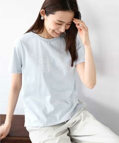 MK MICHEL KLEIN / エムケーミッシェルクラン カットソー | 配色デザインロゴTシャツ/接触冷感/洗える