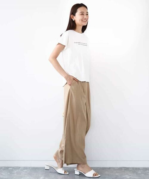 MK MICHEL KLEIN / エムケーミッシェルクラン カットソー | フレンチスリーブロゴTシャツ/接触冷感/洗える | 詳細18