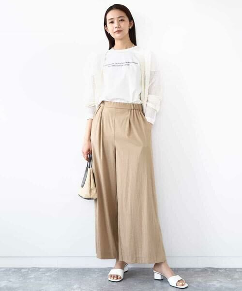 MK MICHEL KLEIN / エムケーミッシェルクラン カットソー | フレンチスリーブロゴTシャツ/接触冷感/洗える | 詳細19