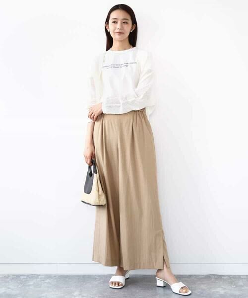 MK MICHEL KLEIN / エムケーミッシェルクラン カットソー | フレンチスリーブロゴTシャツ/接触冷感/洗える | 詳細20