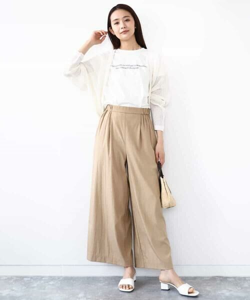 MK MICHEL KLEIN / エムケーミッシェルクラン カットソー | フレンチスリーブロゴTシャツ/接触冷感/洗える | 詳細21